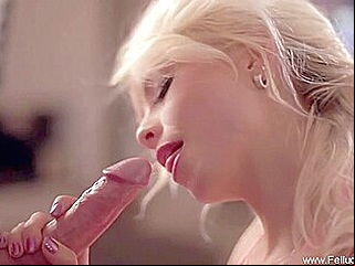 blonde cumshot deepthroat